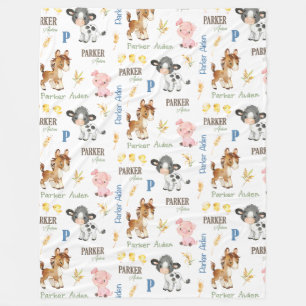 Boskap Namn Repeat Blanket 60 x 80 Ull Fleecefilt