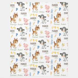 Boskap Namn Repeat Blanket | 60 x 80 Ull Fleecefilt
