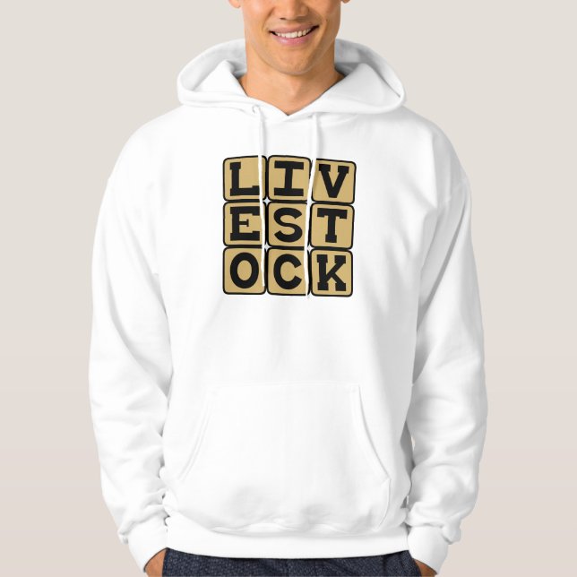 Boskap, Nötkreatur Hoodie (Framsida)