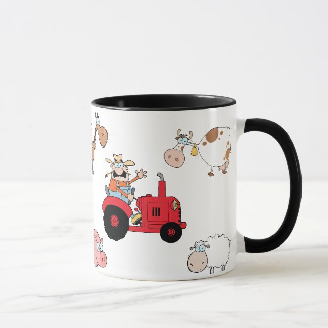 Boskap och traktor mugg (Höger)