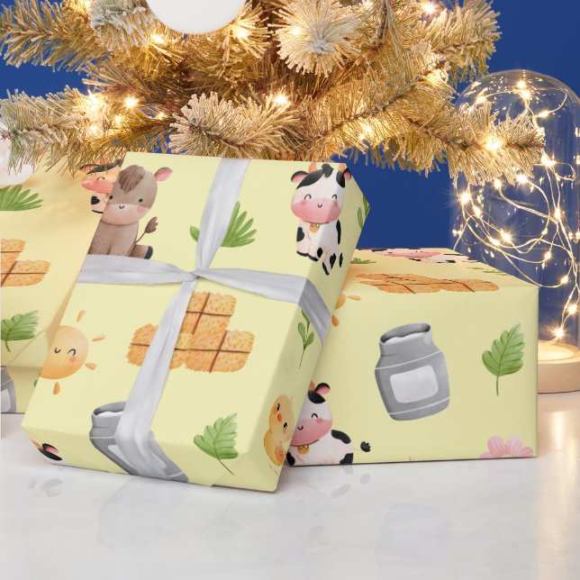 Boskap Pappra födelsedag Presentpapper (Helgdagar)