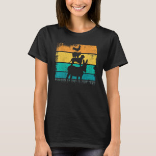 Boskap Retro Vintage Sunset Donkey Hund Cat R T Shirt