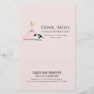 Boskap Rosa Birthday Candy Pub Wrapper