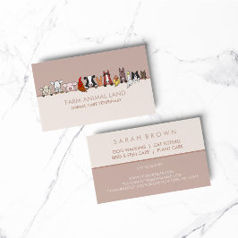 Boskap tittar till anpassningsbarna visitkort