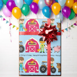 Boskap-traktor Lägg till barns Namn-ålder Presentpapper