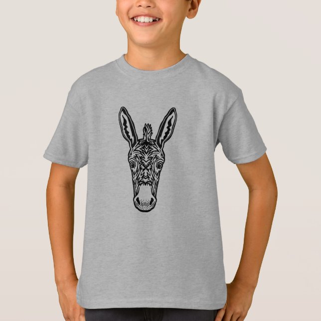 Boskap Vänner Donkey T Shirt (Framsida)