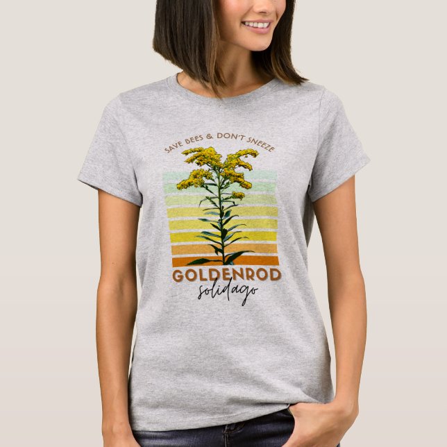 Boskapsdiagram för goldenrod t shirt (Framsida)