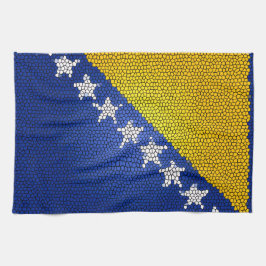 Bosnia and Herzegovina Flag Artistic Kitchen Decor Kökshandduk