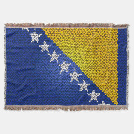 Bosnia and Herzegovina Flag Cozy Patriotic Design Filt