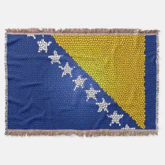 Bosnia and Herzegovina Flag Cozy Patriotic Design Filt