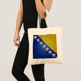 Bosnia and Herzegovina Flag Mosaic Tygkasse