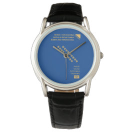 Bosnia & Herzegovina passport wristwatch Armbandsur
