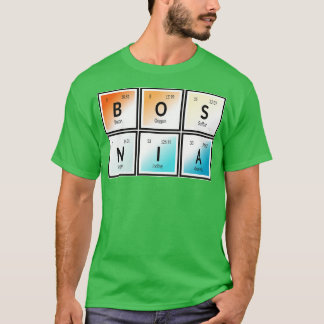 Bosnien Bord i Inslag T Shirt