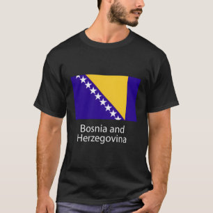 Bosnien-Flagga Bosna I, Balkan T Shirt
