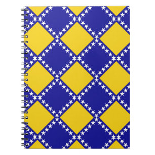 Bosnien flagga mönster anteckningsbok