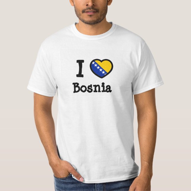 Bosnien-Flagga Tröja (Framsida)