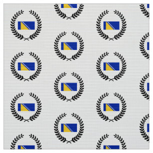 Bosnien-Flagga Tyg