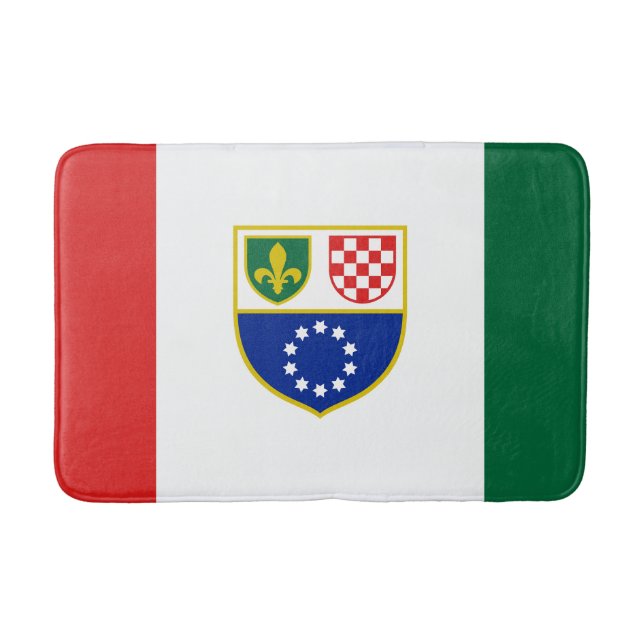 Bosnien Hercegovina Federationsflagga Badrumsmatta (Framsidan)