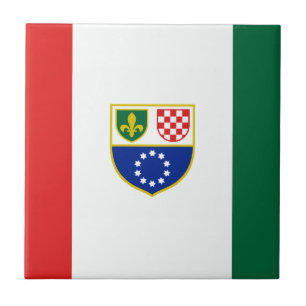 Bosnien Hercegovina Federationsflagga Kakelplatta