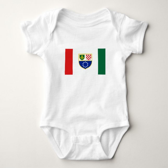 Bosnien Hercegovina Federationsflagga T Shirt (Framsida)