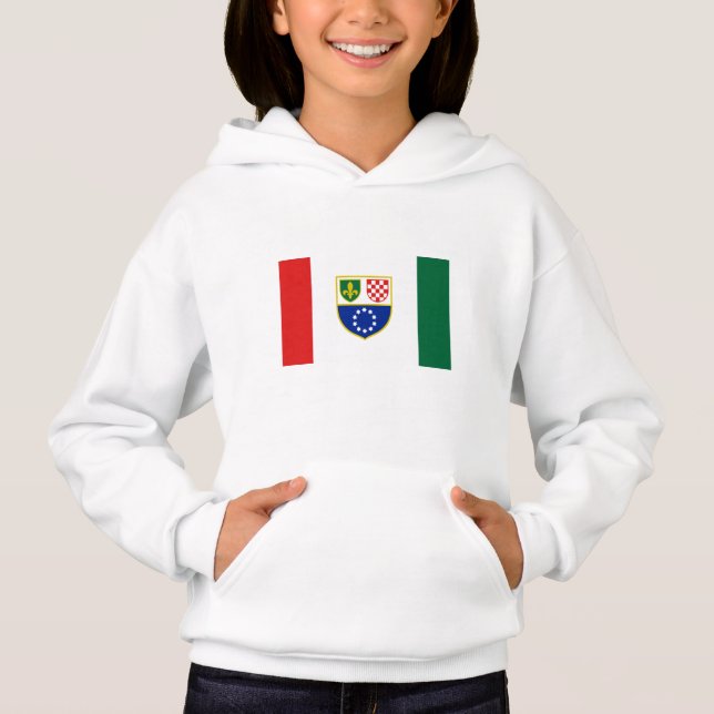 Bosnien Hercegovina Federationsflagga T Shirt (Framsida)
