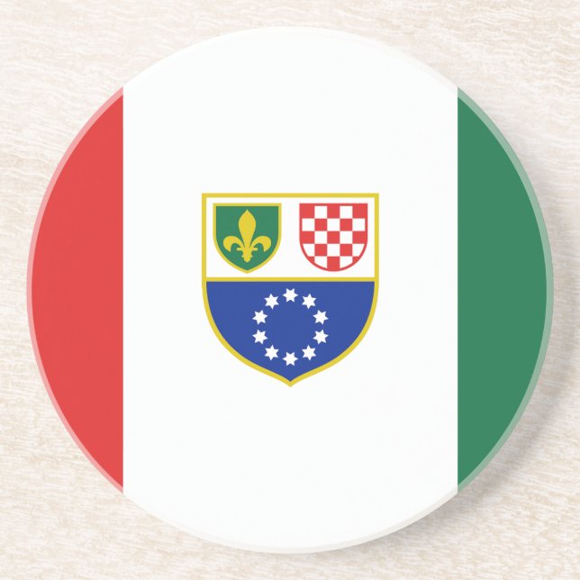 Bosnien Hercegovina Federationsflagga Underlägg (Framsidan)