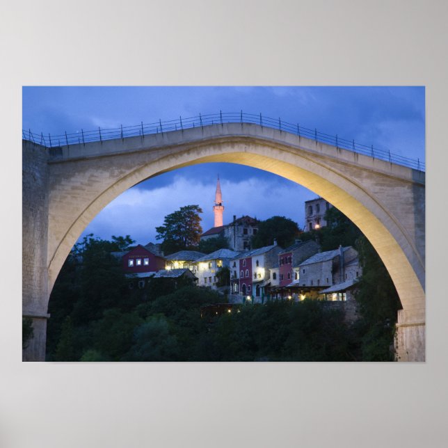 Bosnien-Hercegovina - Mostar. Den gamla bron 2 Poster (Framsidan)