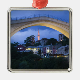 Bosnien-Hercegovina - Mostar. Gamla bron 2 Julgransprydnad Metall