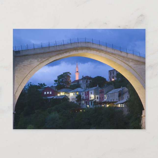 Bosnien-Hercegovina - Mostar. Gamla bron 2 Vykort (Framsida)