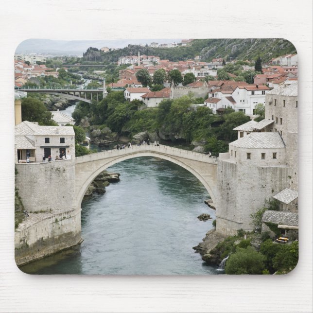 Bosnien-Hercegovina - Mostar. Gamla bron Musmatta (Framsidan)