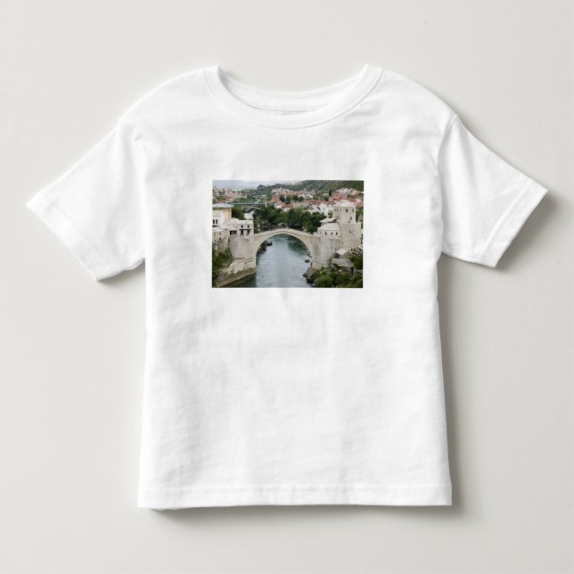 Bosnien-Hercegovina - Mostar. Gamla bron Tee Shirt (Framsida)