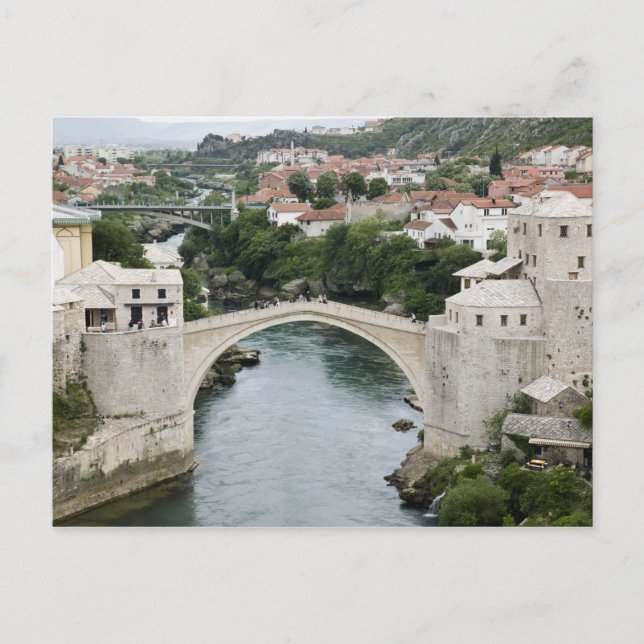 Bosnien-Hercegovina - Mostar. Gamla bron Vykort (Framsida)