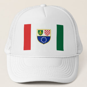 Bosnien Hercegovinas federationens flagga Keps