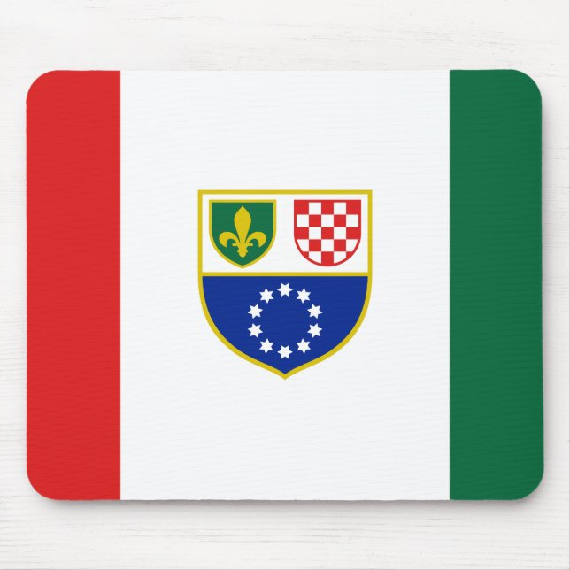 Bosnien Hercegovinas federationens flagga Musmatta (Framsidan)