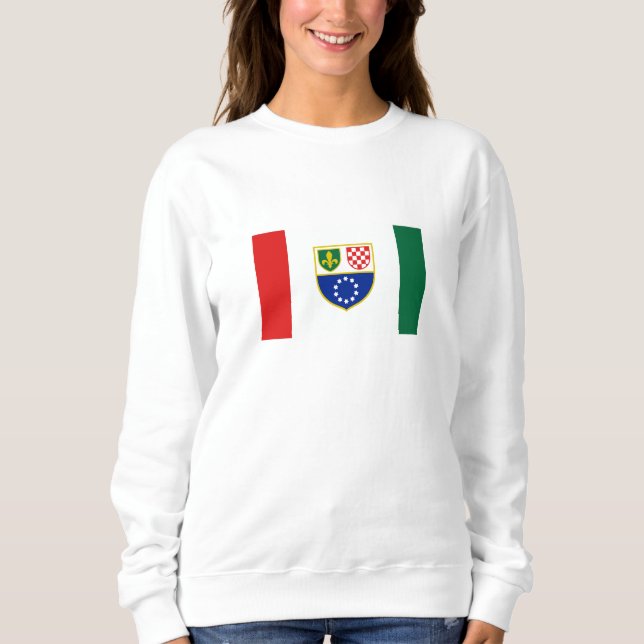 Bosnien Hercegovinas federationflagga T Shirt (Framsida)