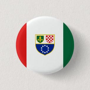 Bosnien Hercegovinas federationsflagga Knapp