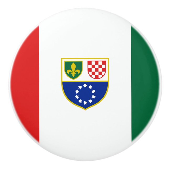 Bosnien Hercegovinas federationsflagga Knopp (Framsidan)