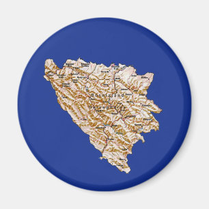 Bosnien - herzegovina kartamagnet magnet