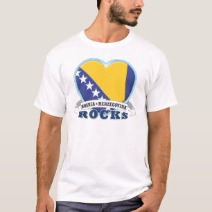 Bosnien & Herzegovina stenar Tee Shirt
