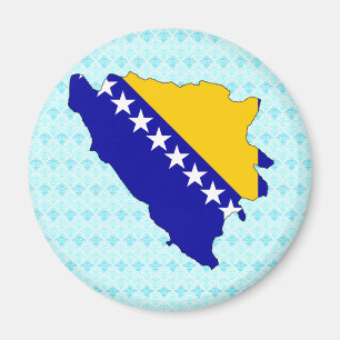 Bosnien - i naturlig storlek herzegovina magnet