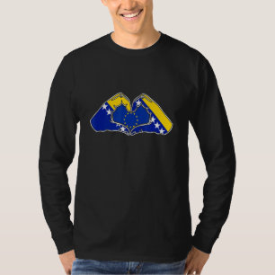 Bosnien Kärlek Europa och bosnierna Kärlek euron T Shirt