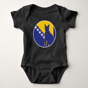 Bosnien Lynx Bosniens nationella Flagga för djur T Shirt