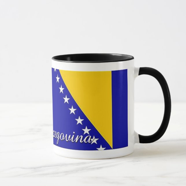 Bosnien - mugg för herzegovina flaggakaffe (Höger)