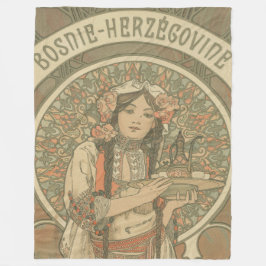 Bosnien och Hercegovina av Alphonse Mucha (1900) Fleecefilt