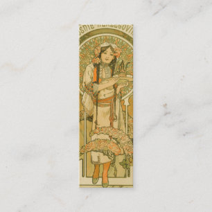 Bosnien och Hercegovina av Alphonse Mucha (1900) Mini Visitkort