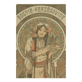 Bosnien och Hercegovina av Alphonse Mucha (1900) Perfect Poster