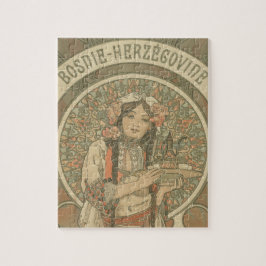 Bosnien och Hercegovina av Alphonse Mucha (1900) Pussel