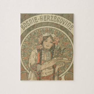 Bosnien och Hercegovina av Alphonse Mucha (1900) Pussel