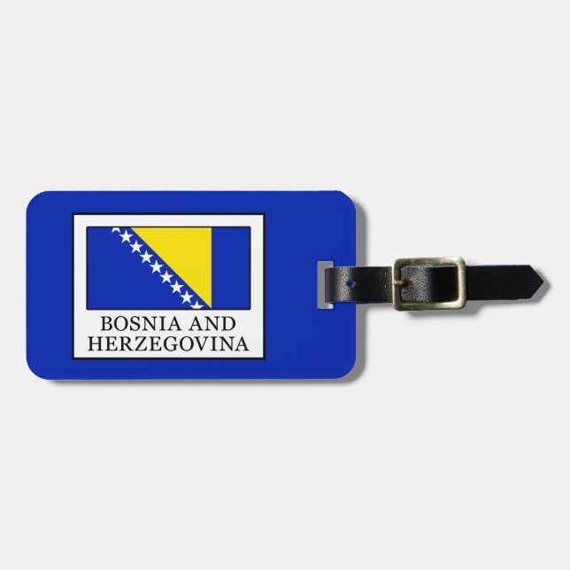 Bosnien och Hercegovina Bagagebricka (Horisontell Framsida)