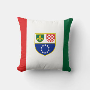 Bosnien och Hercegovina Federation Flagga Kudde